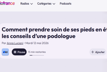 France Bleu Béarn : Comment prendre soin de ses pieds en été : les conseils d’une podologue